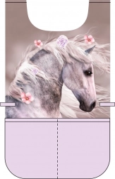 șorț poncho pentru copii cal romantic