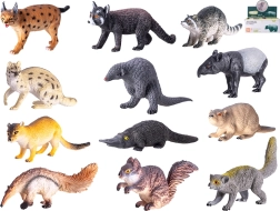 Set de figurine din plastic cu animale de pădure 13–16 cm, 12 buc.