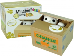 Cutie pentru bani Pisica învață să economisească Portocaliu