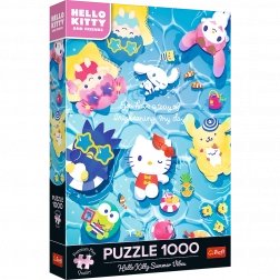Puzzle Hello Kitty Pe Valul Verii 1000 Piese de la Trefl