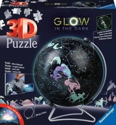 Puzzel glob luminos cu bolta stelară, 180 piese