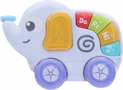 Elefant interactiv cu pian, cu efecte luminoase și sonore