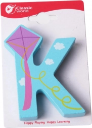 Literă de lemn K CLASSIC WORLD