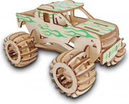 Puzzle 3D din lemn Monster Truck