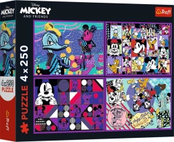 Puzzle 4×250 piese MICKEY MOUSE
