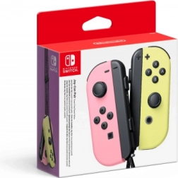 Pereche Joy-Con roz pastel și galben pentru Nintendo Switch
