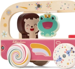 Lilliputiens autobuz din lemn de tras Unicornul Lena