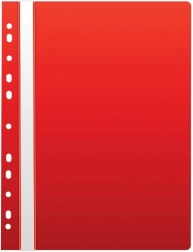 Dosar rapid A4 cu perforație europeană, PP, roșu