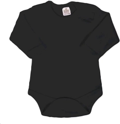 Body cu mânecă lungă New Baby – negru