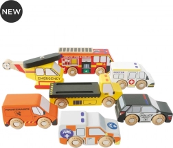 Le Toy Van set vehicule de salvare cu elicopter