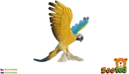 Figurină din plastic papagal ara ararauna 9 cm