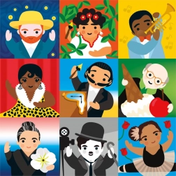 Puzzle de familie Mic artist 500 piese