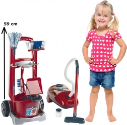 căruț de curățenie pentru copii cu aspirator Vileda Junior de la Klein