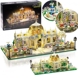 Set de construcție pavilion botanic neoclasic cu iluminare LED, 2397 piese