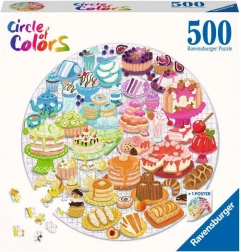 Puzzle Ravensburger rotund: Deserturi 500 piese