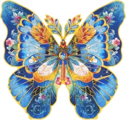 Puzzle din lemn Fluture Morpho Helena