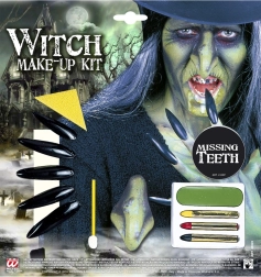 Set vrăjitoareasă cu machiaj și accesorii