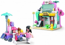 Sluban Metropolis Cafenea și Căruț cu Înghețată