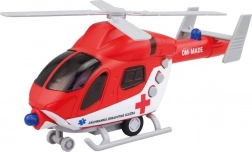 Elicopter al serviciului de salvare cu volantă, cu lumină și sunet