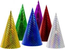 Set de căciulițe holografice colorate