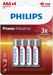 Baterie Philips Power Alkaline AAA 4 buc