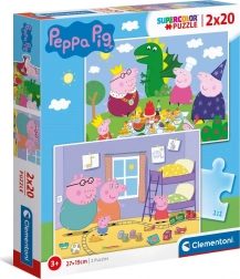 Puzzle Porcușorul Peppa - Clementoni 2x20 Piese