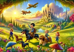 Puzzle Vizită Adorabilă la Castel 200 piese