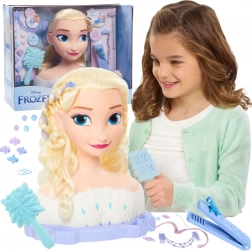 Cap de coafat Elsa din Disney Frozen Deluxe cu accesorii