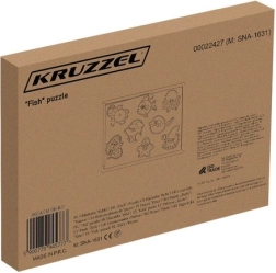 Kruzzel inserție puzzle magnetică din lemn „Peștișori”
