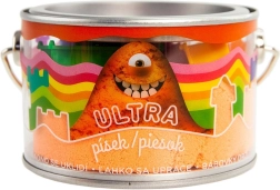 Nisip kinetic portocaliu 200 g cu forme