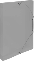 Cutie de arhivare din plastic A4 cu elastic, fumuriu