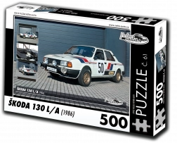 Puzzle Retro mașini 60koda 130 L 1986 500 piese