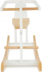 Cal de lemn cu balansoar Bieco cu cadru de siguranță