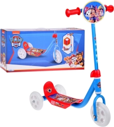 Trotinetă pentru copii cu trei roți PAW PATROL, roșu‑albastru, până la 20 kg