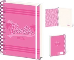 Bloc tip caiet cu inele A5 BARBIE (Malibu) – dictat