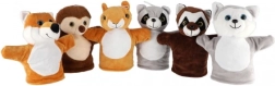 Păpușă-mănușă de pluș cu animale de pădure 24 cm TEDDIES