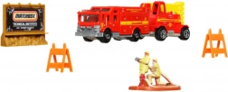 Matchbox Adventure Pack MBX Fire Rescue – set pompieri cu vehicule și accesorii