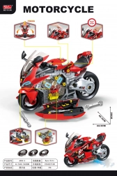 Setul micului mecanic – set atelier de motocicletă 2‑în‑1 cu lumini și sunete