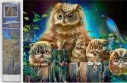 Pictură cu diamante Păzitorii pădurii 30x40 cm