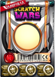 Scratch Wars – carte răzuibilă cu armă Vampiria