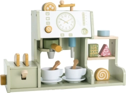 Aparat de cafea din lemn cu prăjitor de pâine 2Kids Toys