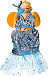 Set de carnaval sirenă - rochie și bentiță