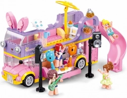 Autobuz rezidențial muzical double-decker Sluban rock – set de construcție