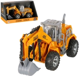 Excavator de construcții pentru copii cu mecanism cu retragere (pull-back)
