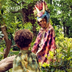 Souza! costum pentru copii mantie de dinozaur triceratops 4–7 ani