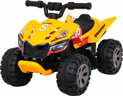 ATV electric pentru copii The Fastest cu motor de 25 W – galbenă