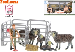 Zoolandia animale de fermă cu pui și accesorii – set porci sau oi