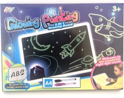 Tabelă de desen care luminează în întuneric A4 pentru copii