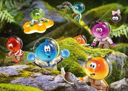 Puzzle SCHMIDT Spacebubble Club: aterizare în pădurea de mușchi 1000 piese