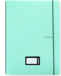Caiet A4 cu copertă PP Oxybook Pastelini, 40 de file, verde